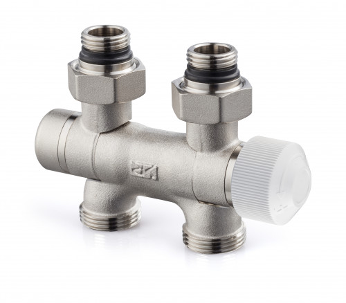 UNIVERSAL - Kit robinet 50mm thermostatisable orientable (raccordement droit ou équerre), by-pass réglable